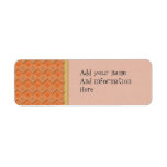 Orange and Brown Diamonds Custom Return Address Labels