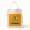Orange and Green HappyHalloween bags
