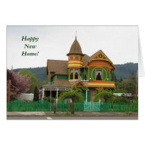 Orange and Green House cards