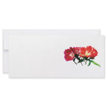 Orange and Magenta Evening Primroses Customized Rack Card