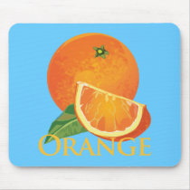 Orange and Orange Slice mousepads by aproducetrail Orange and Orange Slice mousepads