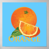 Orange and Orange Slice Posters