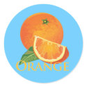 Orange and Orange Slice stickers