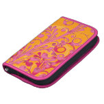 Orange and Pink Floral Rickshaw Smartphone Folio Planner
