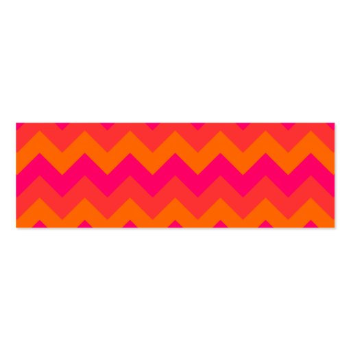 Orange and Pink Zigzag Business Card Template