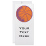 orange and purple basketball graphic custom rack card