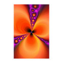orange and purple fractal #2 posters