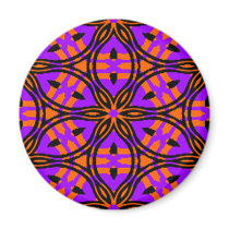 Orange and Purple Star flower Magnet magnets
