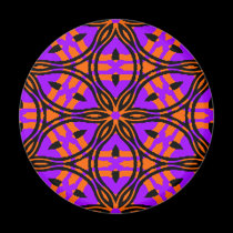 Orange and Purple Star flower Magnet by Rajee1 Orange and Purple Star flower Magnet