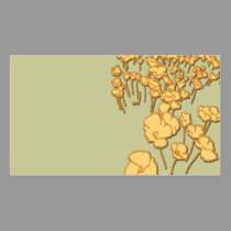 ORANGE AND RED POPPIES business cards