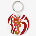 Orange and red Sea Horse key chain keychains by marcya7 Orange and red Sea Horse key chain keychains