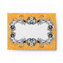 Orange and White A2 Gothic Baroque Envelopes