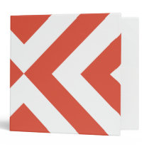 Orange and White Chevrons binders