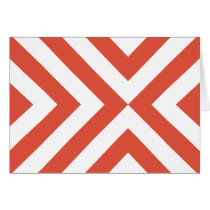 Orange and White Chevrons cards
