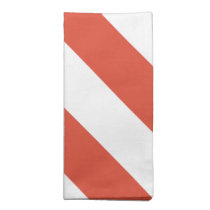 Orange and White Chevrons napkins
