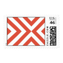 Orange and White Chevrons stamps