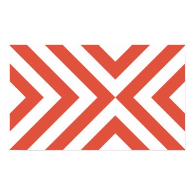 Orange and White Chevrons
