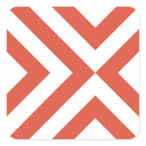 Orange and White Chevrons stickers