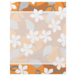Orange and White Flowers. Floral Pattern. flyers