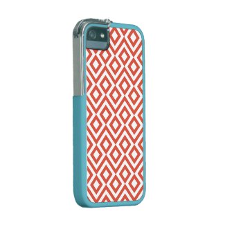 Orange and White Meander iPhone 5/5S Case