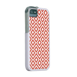 Orange and White Meander iPhone 5/5S Case