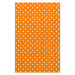 Orange and White Polka Dots Stationery Paper