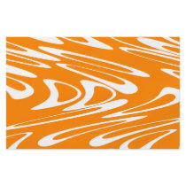 Orange and White Retro Pattern. Flyers