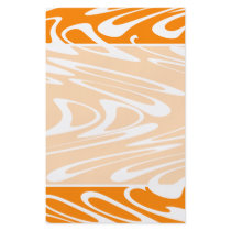 Orange and White Retro Pattern. Flyer Design