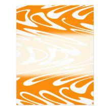 Orange and White Retro Pattern. Invitation