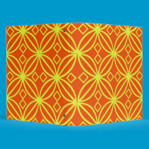orange and yellow binder