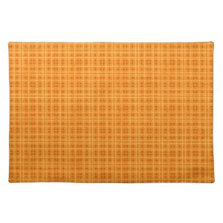 Orange and Yellow Checks placemat Orange and Yellow Checks placemat