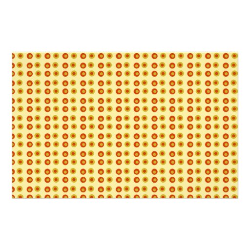 Orange and Yellow Dots Pattern Craft Paper Stationery Design