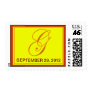 Orange and Yellow Monogram G Stamps