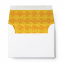 Orange and Yellow Pattern Custom Envelope envelope