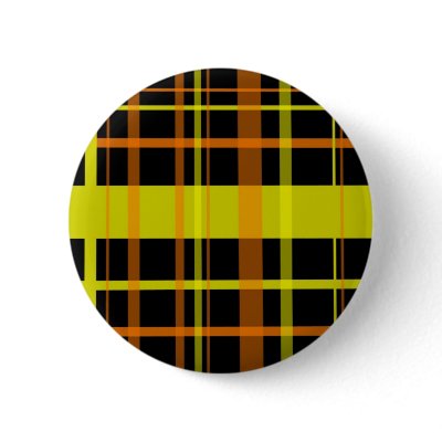 Orange and Yellow Plaid Buttons by wiferichie2