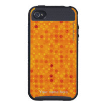 Orange and Yellow Polka Dots iPhone 4 Case