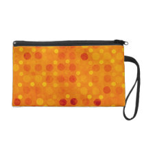 Orange and Yellow Polka Dots Wristlets