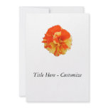 Orange and Yellow Rose Personalized Announcements