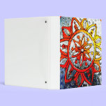 Orange and yellow star binder binders