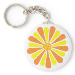 Orange and yellow sunshine energy burst keychains keychains