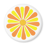 Orange and yellow sunshine energy burst magnet magnets