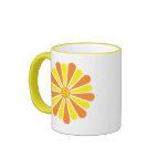 Orange and yellow sunshine energy burst mugs mugs