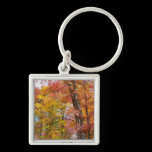 Orange and Yellow Trees Keychain