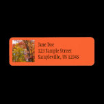 Orange and Yellow Trees Return Address Label