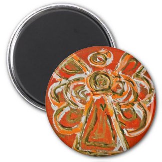 Orange Angel Art Custom Magnet Gifts