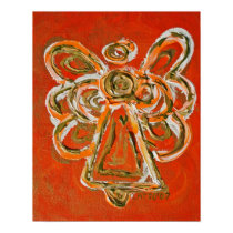 Orange Angel Poster Print
