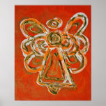 Orange Angel Poster Print