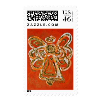 Orange Angel Stamp stamp
