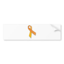 Orange Animal Guardian Awareness Ribbon Bumper Stickers