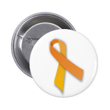Orange Animal Guardian Awareness Ribbon Buttons